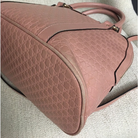 Authentic Gucci MicroGG pink leather bag - Picture 14 of 16